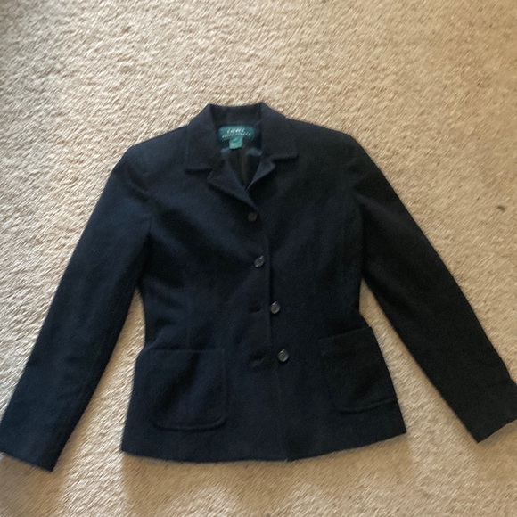 Women’s Lauren wool blend black blazer size 4 - Picture 1 of 2
